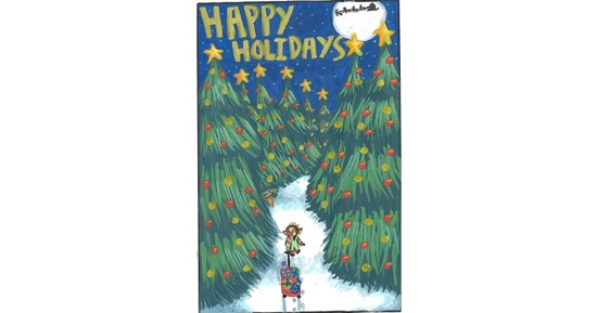 GISH Freshman Wins Annual Holiday Card Artwork Contest from Field of 1,400 Entries