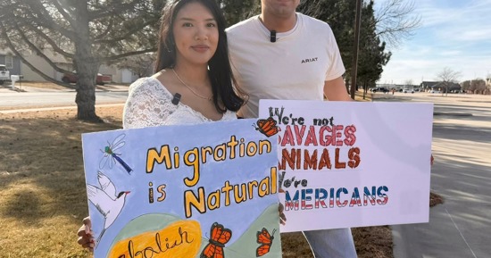 Left, Keylin Salazar. Right, Edwin Garcia. 