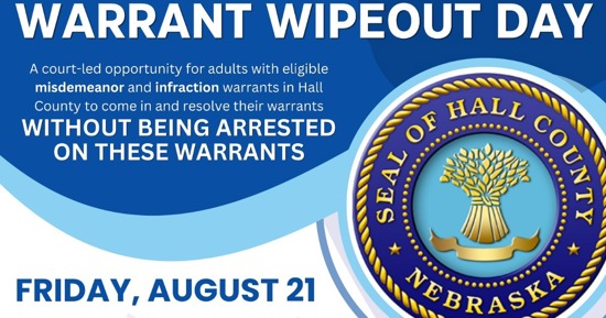 Hall County Court to Host Warrant Wipeout Day on August 21
