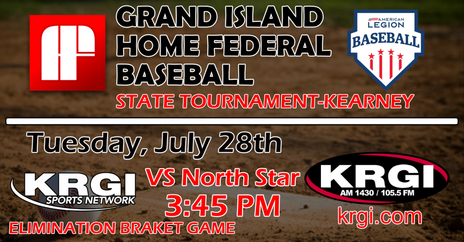 2026-07-28T15:45|Grand Island Legion Vs Lincoln North Star|Legion Baseball|KRGI-AM